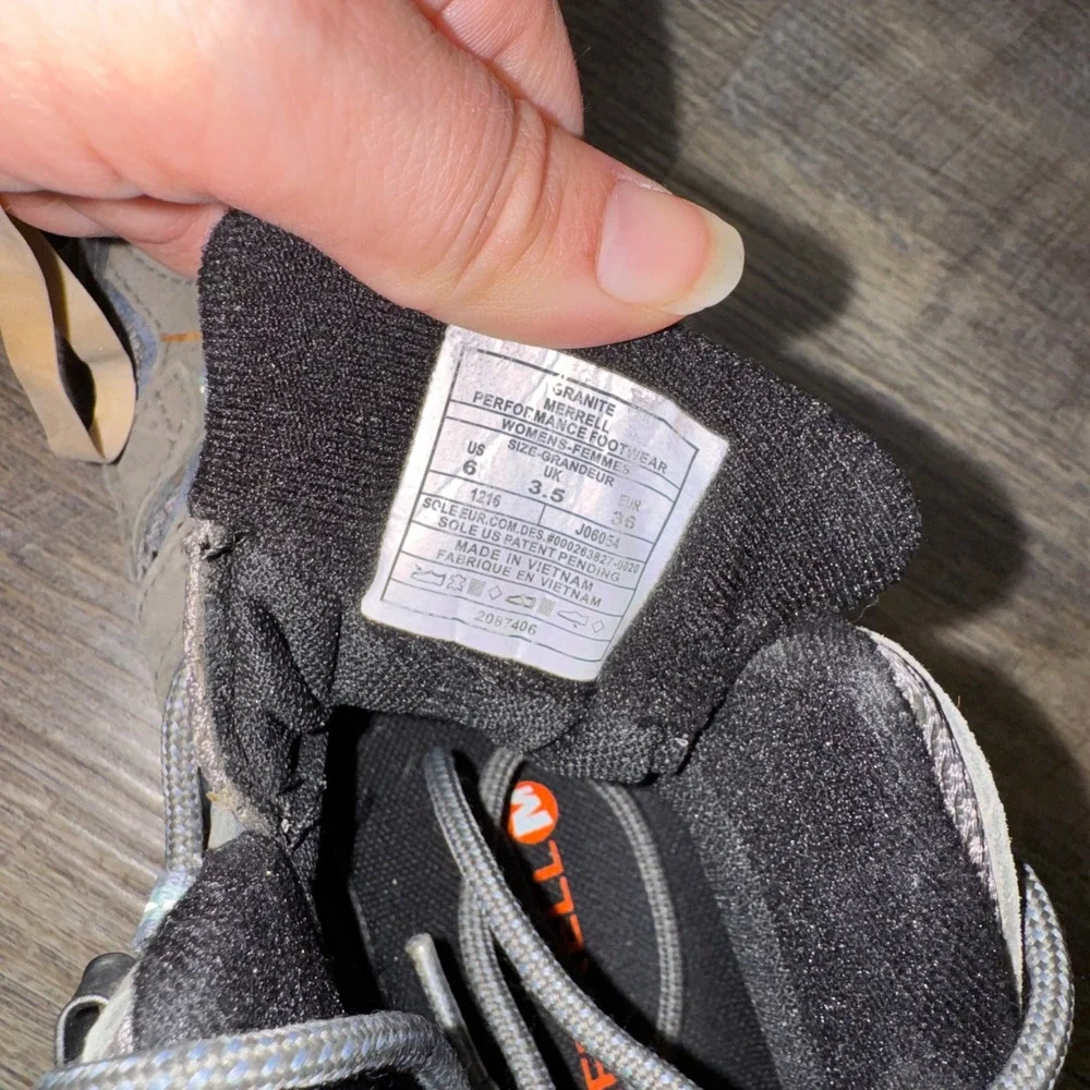 Merrell Moab 2 Mid Waterproof Hiking Boots Granite Grey Suede Vibram J06054